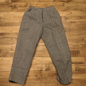 Joan Leslie black checked pants